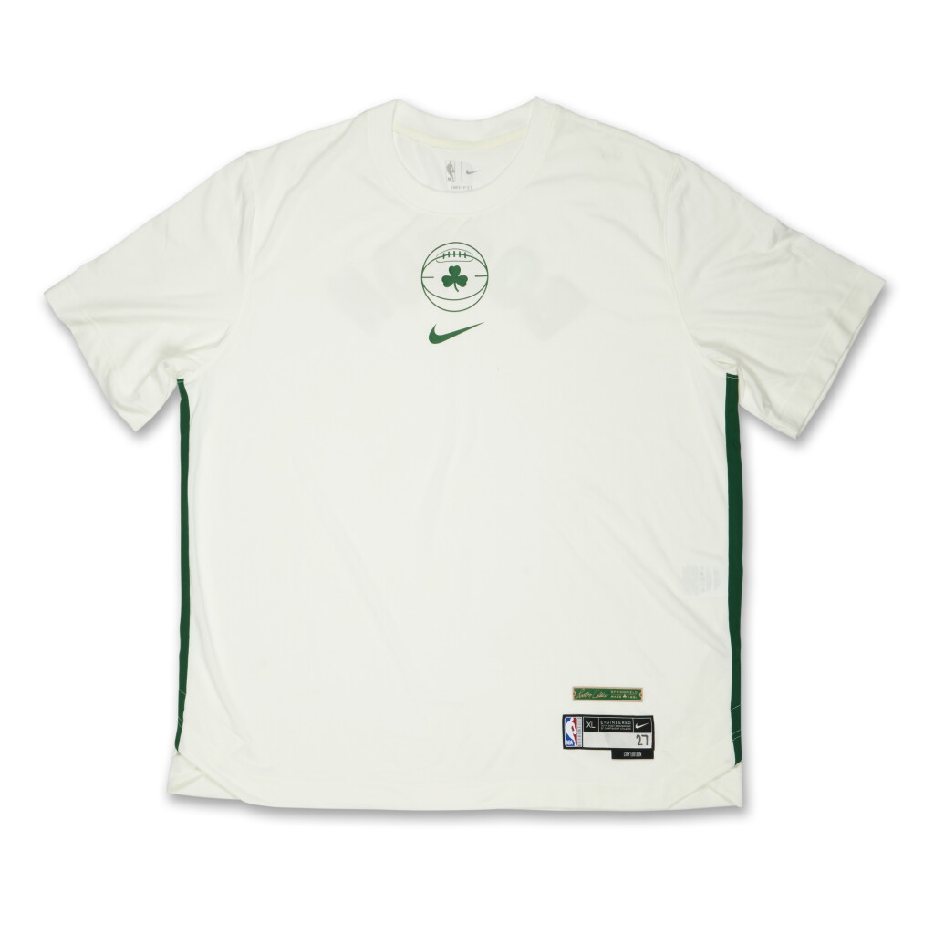 View full screen - View 1 of Lot 51. Jordan Walsh Boston Celtics 2023-2024 City Edition Warmup Top.