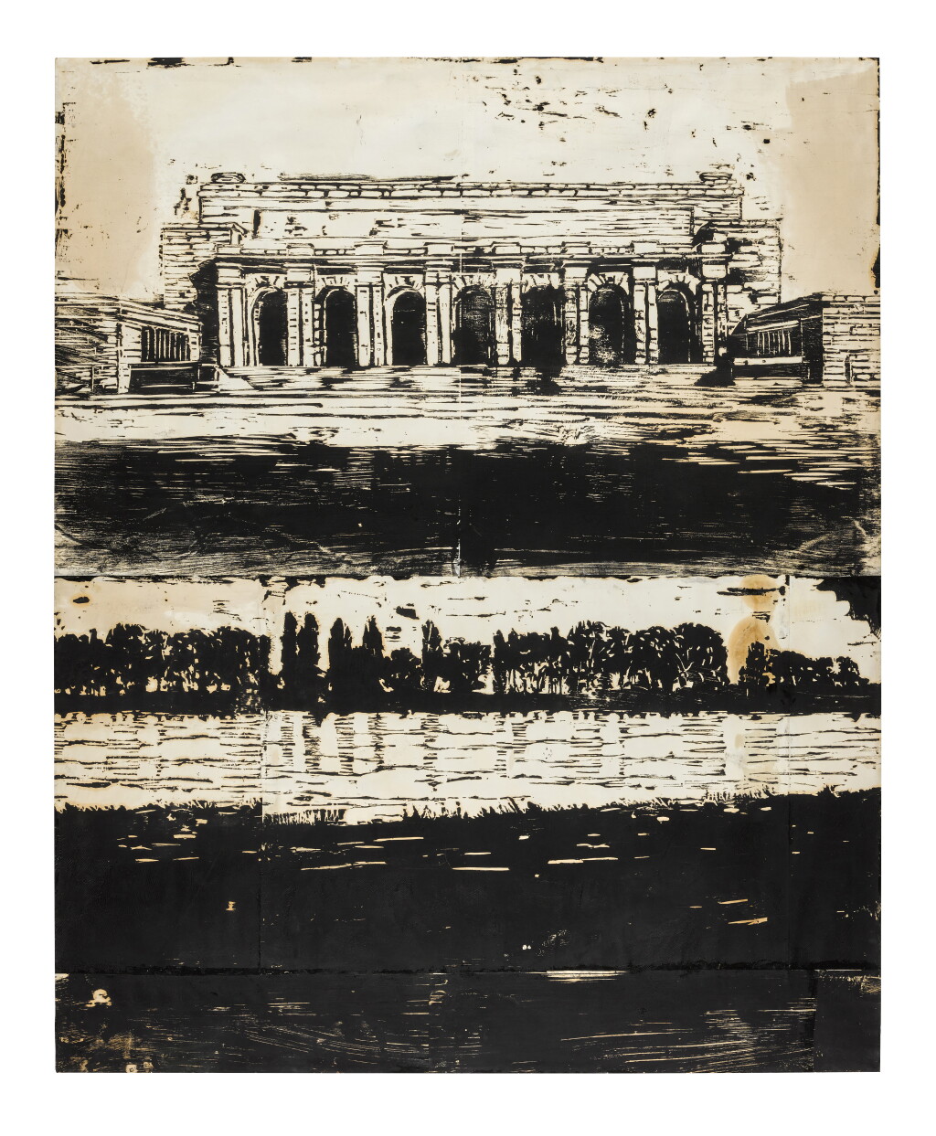 View full screen - View 1 of Lot 22. Untitled (Monument on River).