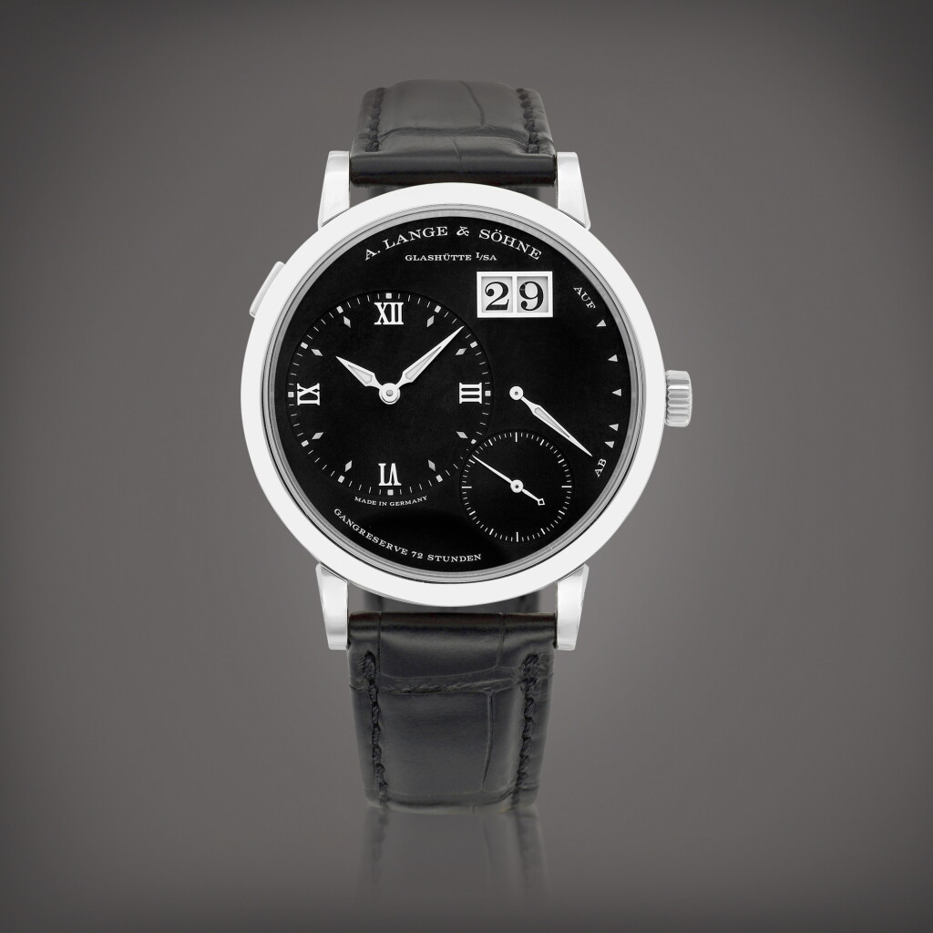 View full screen - View 1 of Lot 2152. Grand Lange 1, Reference 117.028 | A white gold wristwatch with digital date display and power reserve indication, Circa 2022 | 朗格 | Grand Lange 1 型號117.028 | 白金腕錶,備數位日期及動力儲備顯示,約2022年製.