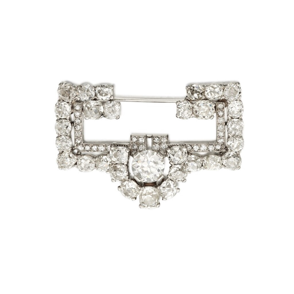 View full screen - View 1 of Lot 7. Diamond Brooch, France.