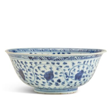 View full screen - View 1 of Lot 70. A blue and white bowl for the Islamic market late Ming dynasty, 16th century.