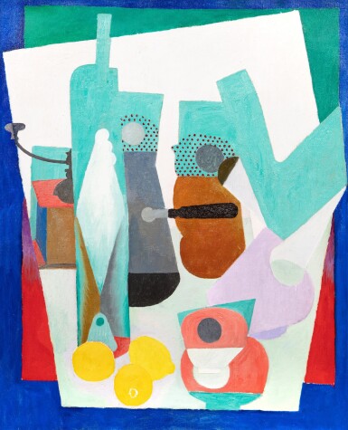 View full screen - View 1 of Lot 30. Nature morte aux trois citrons jaunes.