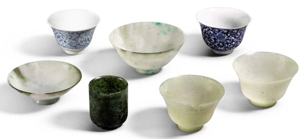 View full screen - View 1 of Lot 382. A STUDY GROUP OF VESSELS LATE QING DYNASTY | 晚清 各式盃盌一組六件.