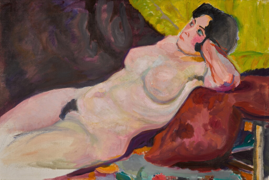 View full screen - View 1 of Lot 43. Reclining Nudes (double-sided).