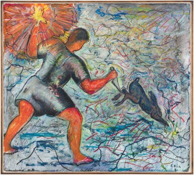 View full screen - View 1 of Lot 31. Rabbit for breakfast.