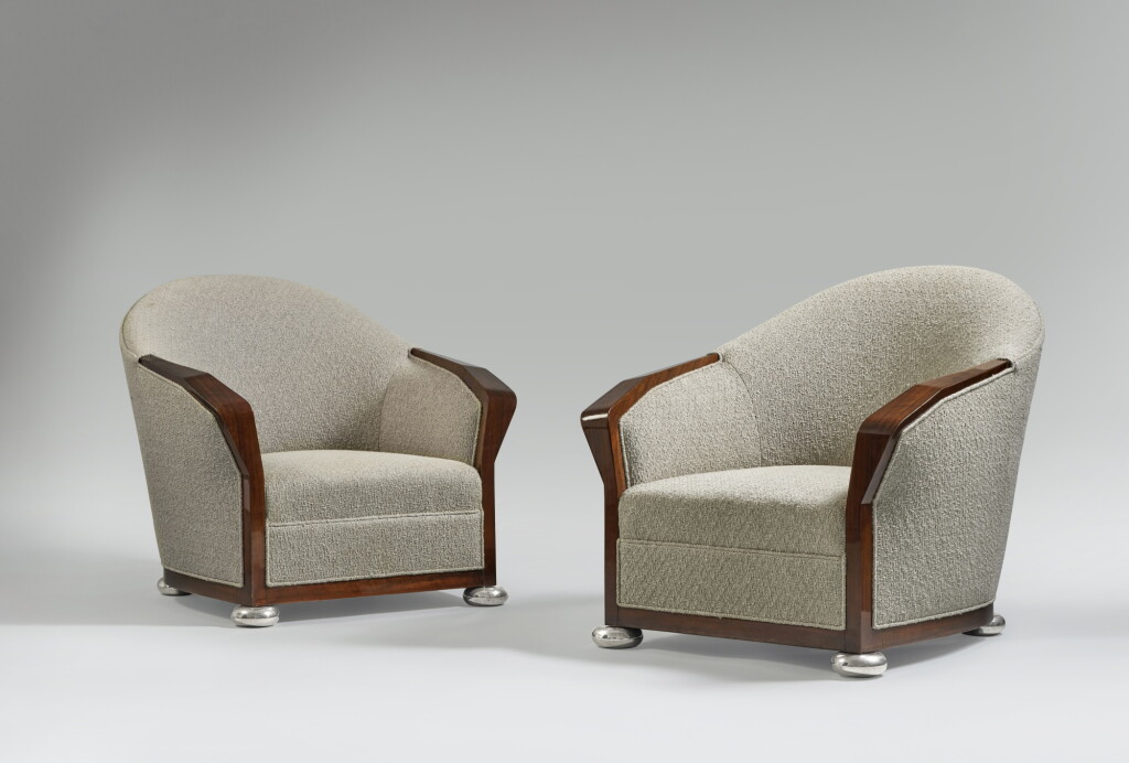 View full screen - View 1 of Lot 67. Pair of Armchairs from the Grand Hôtel de Tours.