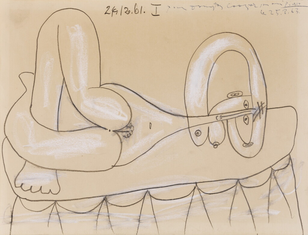 View full screen - View 1 of Lot 333. Femme nue allongée.