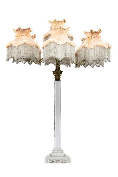 View full screen - View 1 of Lot 105. A seven-light candelabra, signed Clarke, "Cricklite" model, Victorian, circa 1880.