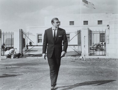 View full screen - View 1 of Lot 72. Sean Connery, Production Still from 'Goldfinger', Pinewood Studios (Fort Knox).