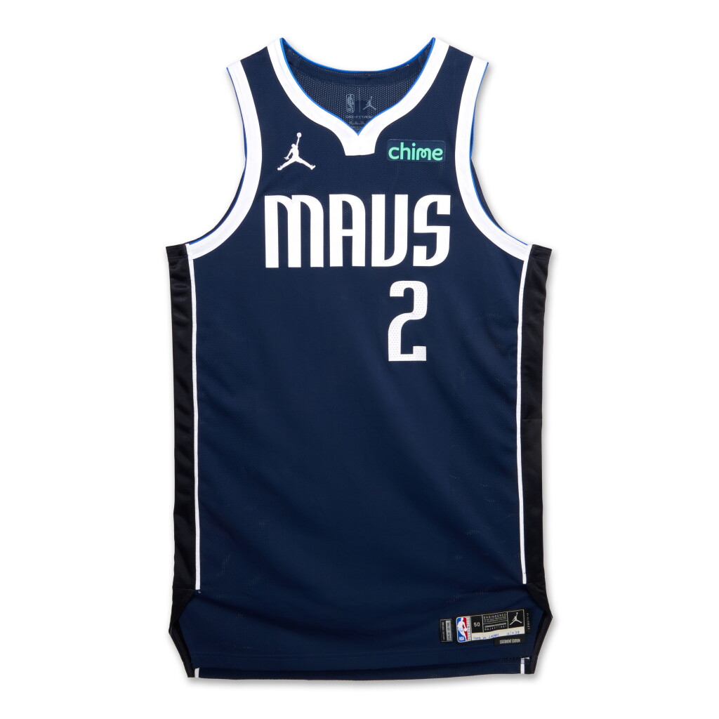 View full screen - View 1 of Lot 2. Dereck Lively II Dallas Mavericks 2023-2024 Game Worn Statement Edition Jersey .