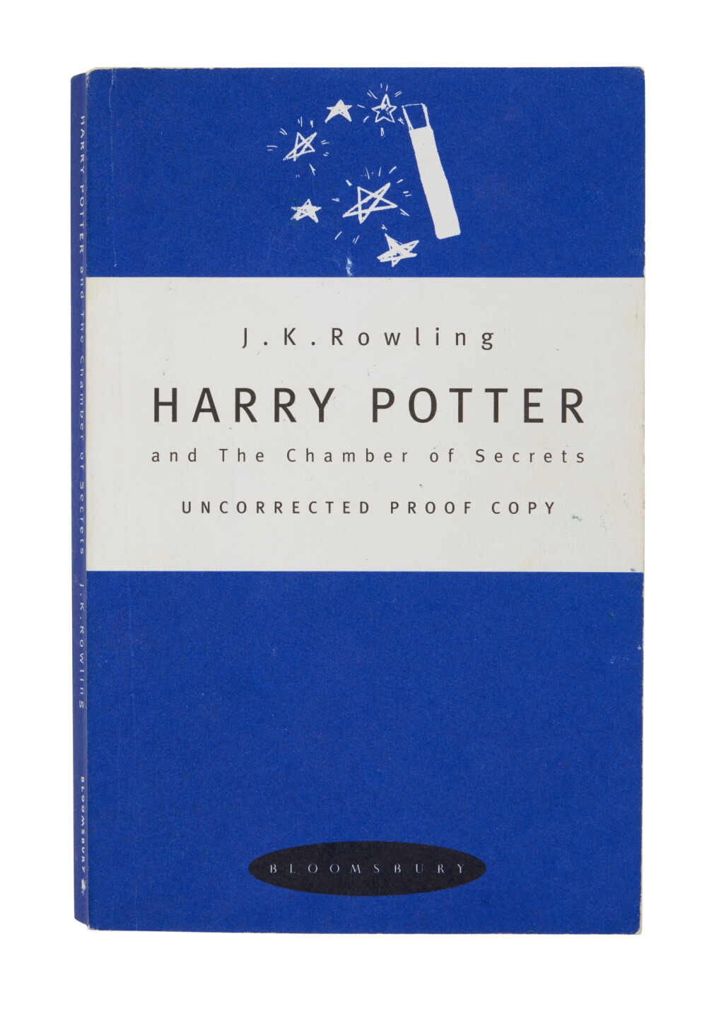 View full screen - View 1 of Lot 1091. Rowling, J.K. | Harry Potter and the Chamber of Secrets, the proof of Rowling’s second novel .