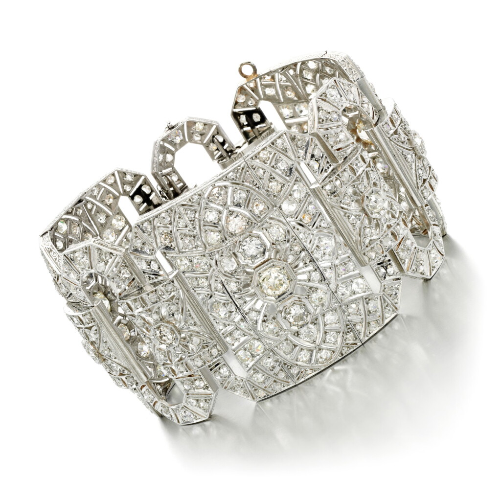 View full screen - View 1 of Lot 159. Diamond bracelet.