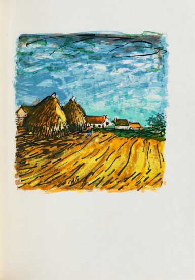 View full screen - View 1 of Lot 77. Haute Folie. 1964. 48 lithographies. Éd. originale, sur Japon nacré avec 2 suites (ex. du colonel Sickles).