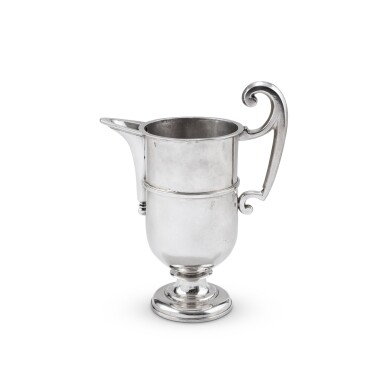 View full screen - View 1 of Lot 126. A silver ewer, probably, unmarked, probably Spain circa 1600 | Aiguière en argent, apparament non poinçonné probablement Espagne vers 1600.