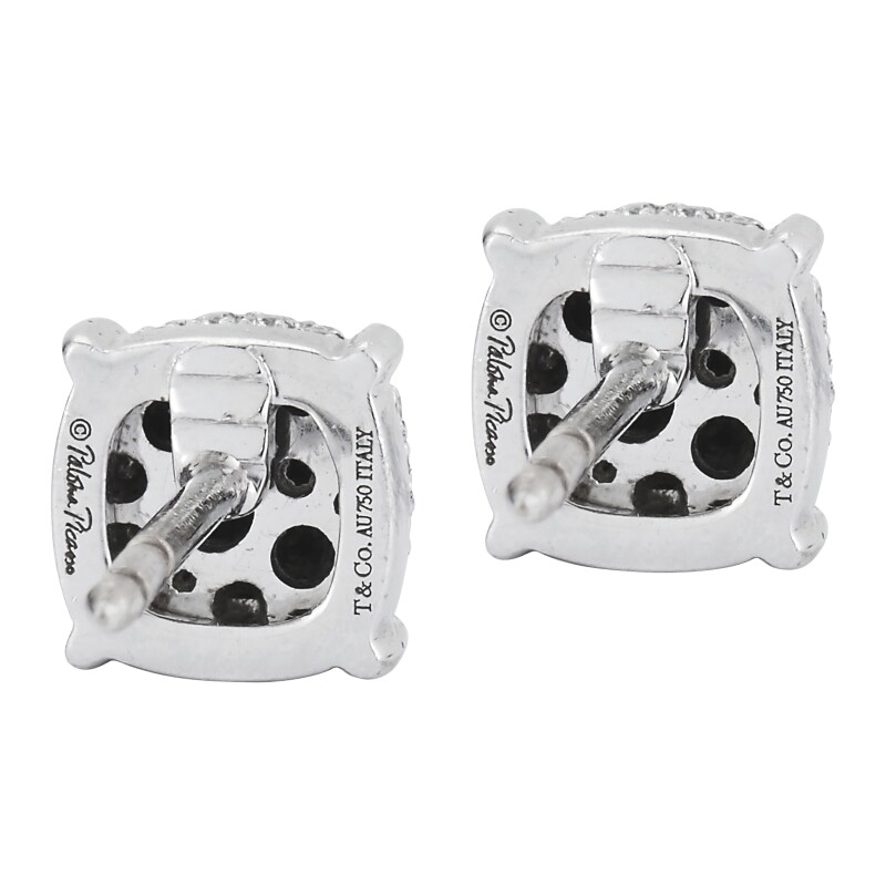 Paloma Picasso For Tiffany Pair Of Diamond 'Sugar Stack