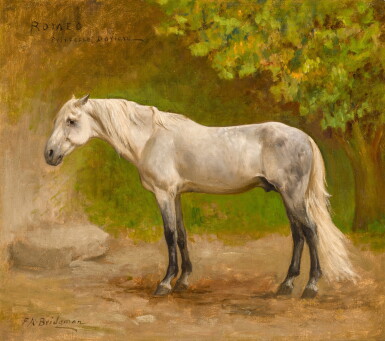 View full screen - View 1 of Lot 51. Romeo, a Stallion in a Landscape.