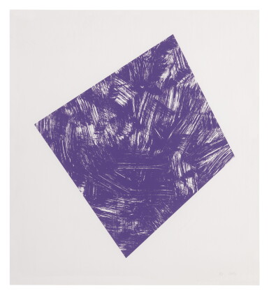 View full screen - View 1 of Lot 3. ELLSWORTH KELLY | UNTITLED (PURPLE STATE I) (AXSOM 234).