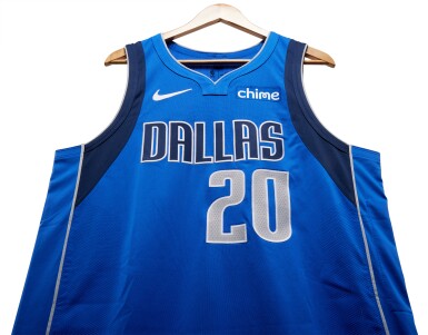 View full screen - View 1 of Lot 143. Richaun Holmes ‘Abu Dhabi Games’ Dallas Mavericks 2023-2024 Game Worn Icon Edition Jersey.