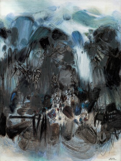 View full screen - View 1 of Lot 1527. Chu Teh-Chun 朱德群 | No. 213 213號構圖.