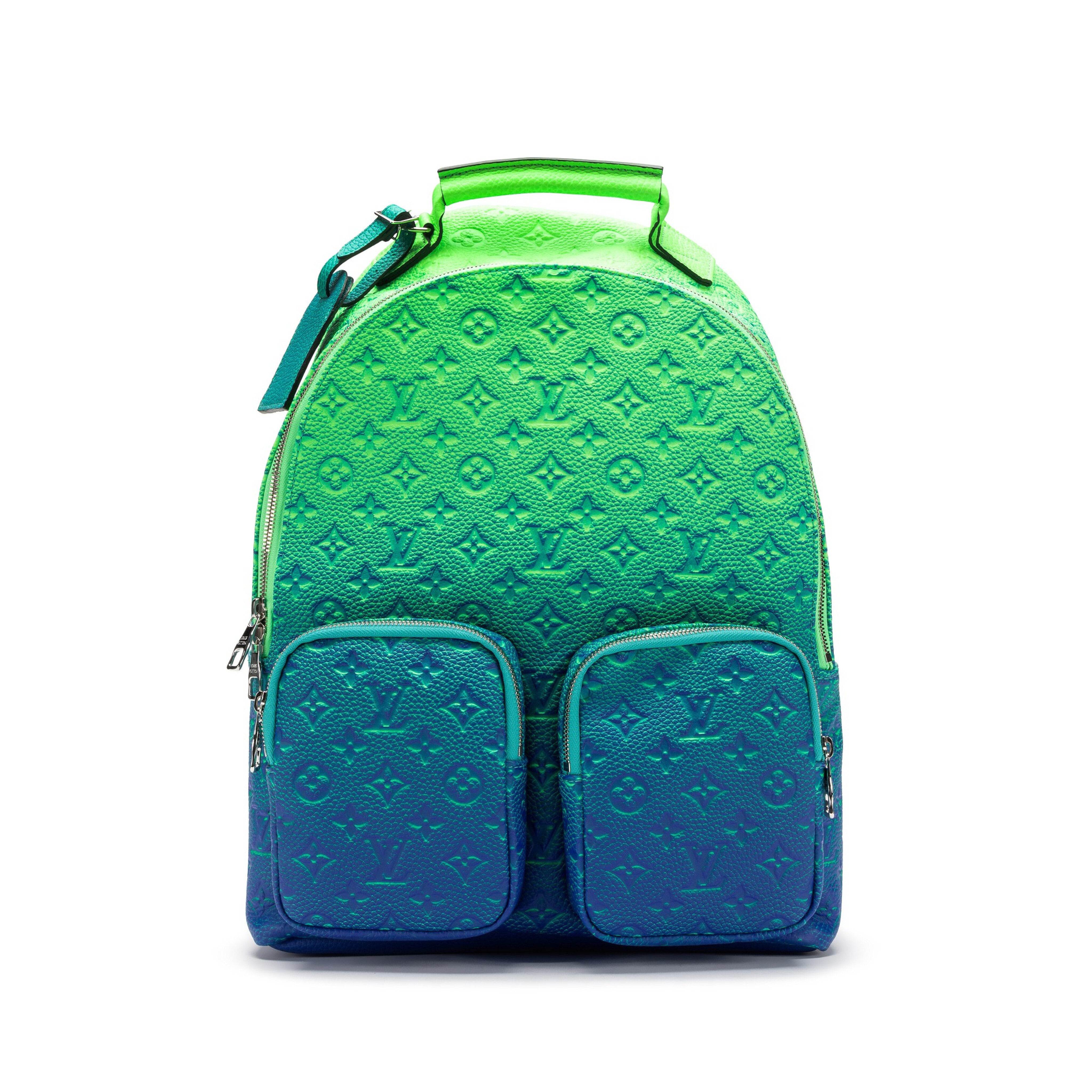 louis vuitton backpack multipocket clouds monogram blue Ink Watercolor Autres Cuirs Two outside pockets bring even more practicality to this fashionable backpack. LOUIS VUITTON Clouds Backpack Multi