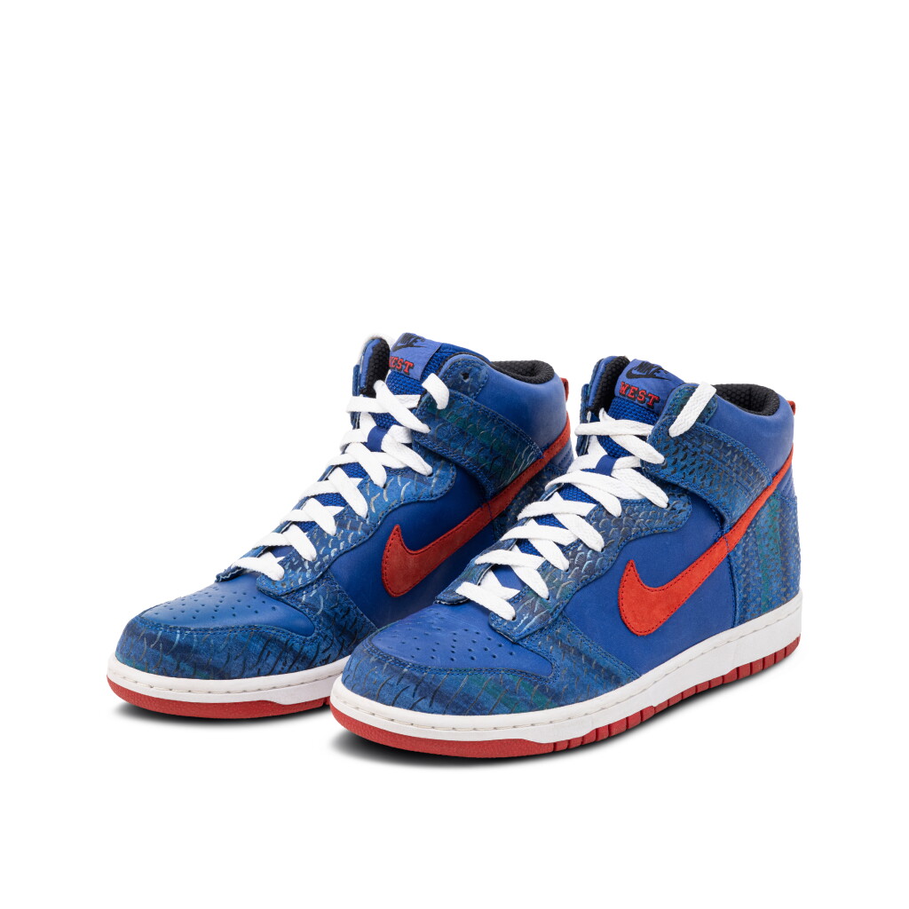 View full screen - View 1 of Lot 62. Nike Dunk High Eddie Cruz ‘West’ Sample | Size 9.