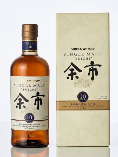 View full screen - View 1 of Lot 2050. 余市 Nikka Yoichi 10 Year Old Single Malt Whisky 45.0 ABV NV (1 BT70).