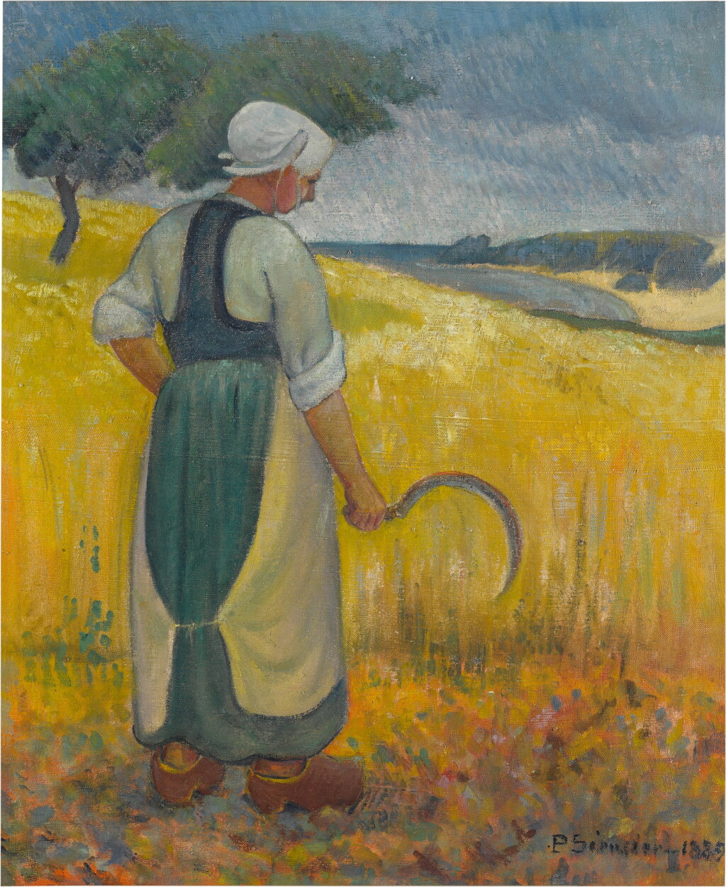 View full screen - View 1 of Lot 31. Jeune bretonne à la faucille.