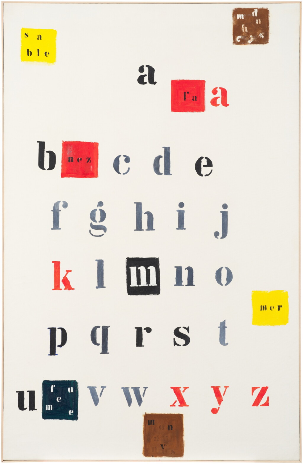 View full screen - View 1 of Lot 32. Alphabet (Sable / mer / fumée).