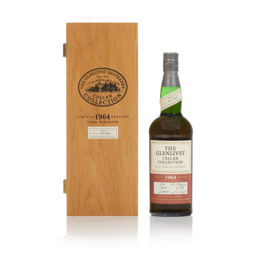 View full screen - View 1 of Lot 43. The Glenlivet Cellar Collection 45.1 abv 1964 (1 BT75).