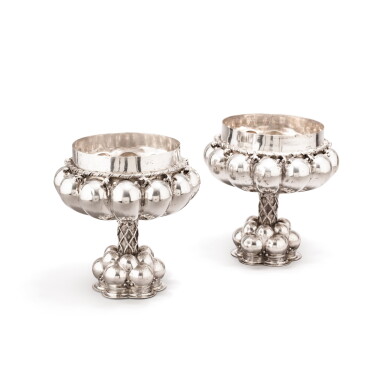 View full screen - View 1 of Lot 1329. A large German silver double cup, Simon Roth & Co., Hanau, circa 1900.