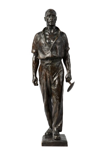 View full screen - View 1 of Lot 78. Untitled (Laborer with Shovel).
