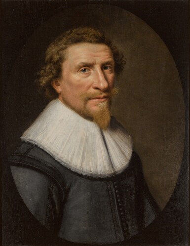 View full screen - View 1 of Lot 69. Portrait of a man, traditionally identified as Hugo Grotius (1583–1645).