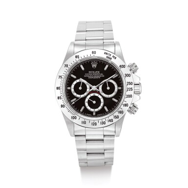 View full screen - View 1 of Lot 2110. ROLEX | COSMOGRAPH DAYTONA, REFERENCE 16520 A STAINLESS STEEL CHRONOGRAPH WRISTWATCH WITH BRACELET, CIRCA 1988" | 勞力士 | Cosmograph Daytona 型號16520 精鋼計時鏈帶腕錶,錶殼編號L347898,約1988年製".