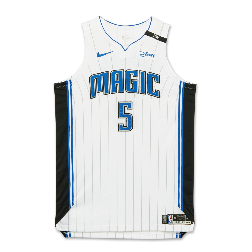 View full screen - View 1 of Lot 153. Paolo Banchero Orlando Magic 2024-2025 Game Worn Association Edition Jersey | Double-Double.
