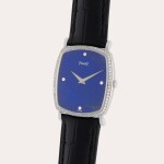 Reference 9741 A6 | A white gold and diamond-set wristwatch with lapis lazuli | Circa 1975