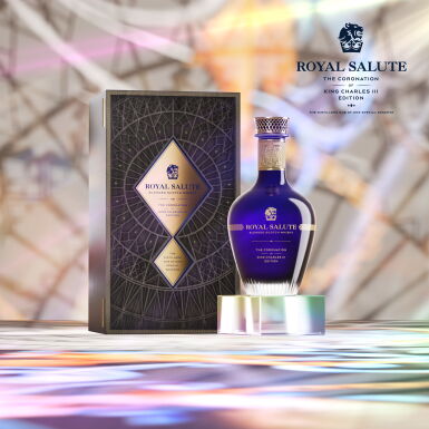 View full screen - View 1 of Lot 39. Royal Salute the Coronation of King Charles III Edition - The Distillers One of One Special Reserve (1 BT 70cl).
