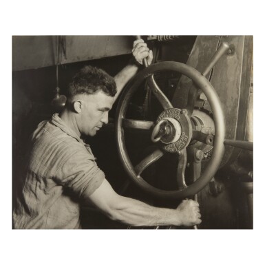 View full screen - View 1 of Lot 160. LEWIS W. HINE | AUTOMOBILE TIRE MAKER.