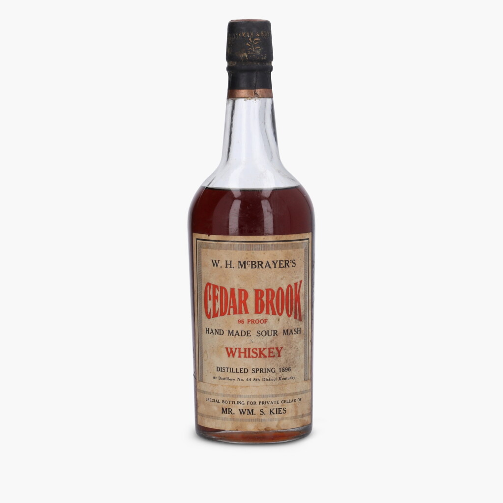 View full screen - View 1 of Lot 2402. W. H. McBrayer’s Cedar Brook Private Bottling 95 Proof 1896 (1 Bottle 1/5 Gallon).