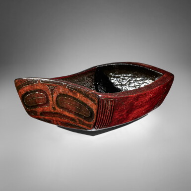 View full screen - View 1 of Lot 70. Bowl, probably Tsimshian.