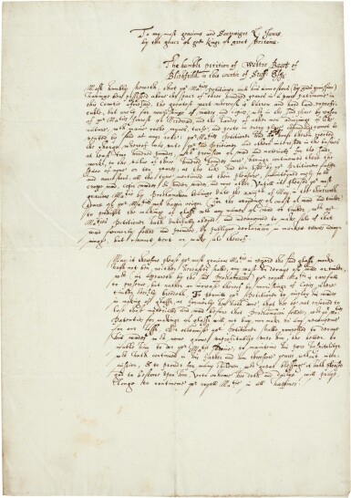 View full screen - View 1 of Lot 225. Elizabethan Glassmaking | A collection of documents and related items, 1585-1617.