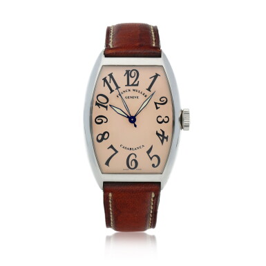 View full screen - View 1 of Lot 545. Casablanca, Ref. 5850 Stainless steel wristwatch Circa 2002 | Franck Muller 5850型號「Casablanca」精鋼腕錶,年份約2002.
