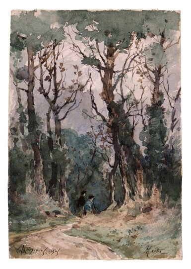 View full screen - View 1 of Lot 122. Forest Path, Menton.