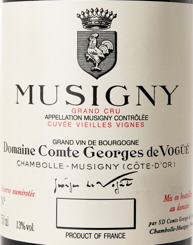 View full screen - View 1 of Lot 7115. Musigny, Cuvée Vieilles Vignes 2017 Comte Georges de Vogüé (4 BT).