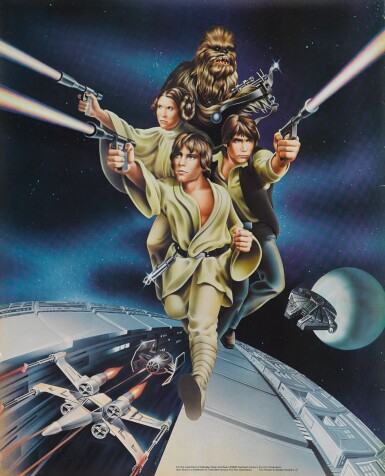 View full screen - View 1 of Lot 42. STAR WARS, SPECIAL PROCTOR AND GAMBLE TIE-IN POSTER, KEN GOLDAMMER, US, 1978.