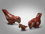 Three Colima Parrots, Protoclassic, circa 100 BC - AD 250