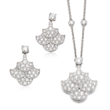 View full screen - View 1 of Lot 120. Diamond demi-parure, 'Icon'.