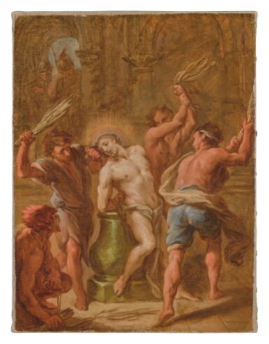 View full screen - View 1 of Lot 554. ETIENNE PARROCEL | THE FLAGELLATION OF CHRIST.