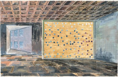 View full screen - View 1 of Lot 67. ART & LANGUAGE | STUDY FOR INDEX: INCIDENT IN A MUSEUM, SANDRA'S GARDEN.