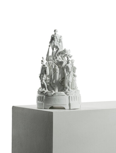 View full screen - View 1 of Lot 146. A Paris (Locré and Russinger factory) biscuit porcelain large figure group, 'The Labours of Hercules', circa 1785.