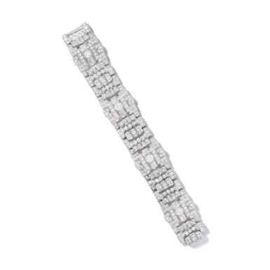 View full screen - View 1 of Lot 727. Bracelet diamants | Diamond bracelet.